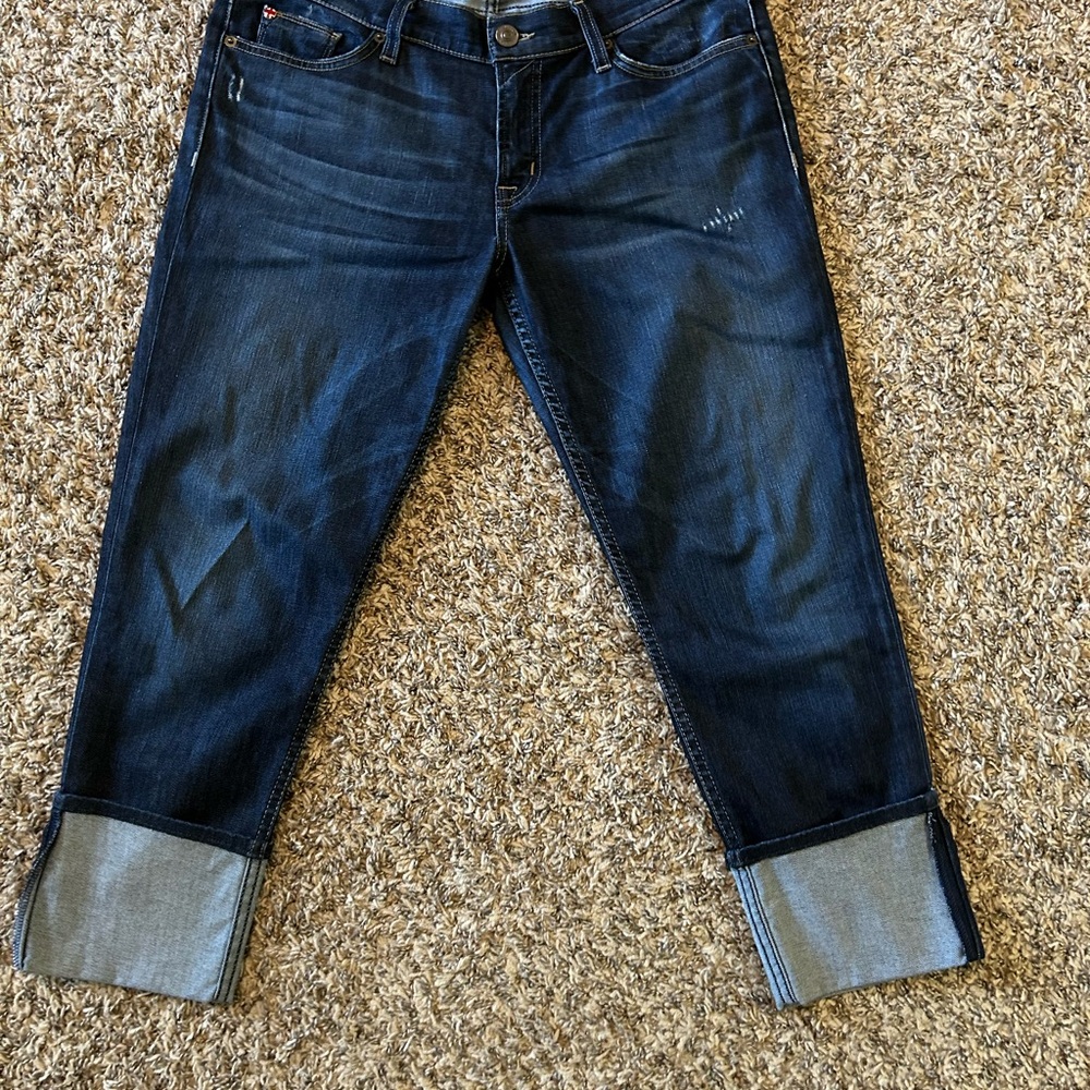 Hudson Jeans Dark Blue Cropped Denim